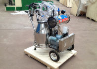 Two Buckets Mobile Milking Machine, Vacuum Pump Dairy Milking Equipment