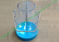 Clear Plastic Milking Pail Bucket for Mobile Milking Machine with ISO